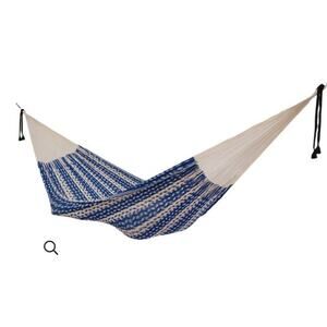 Cielo Hammock Ideal Blue And Ecru Large Cotton